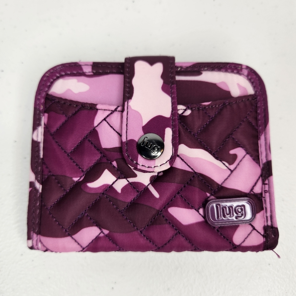 Lug Minuet Wallet, Purple Camo